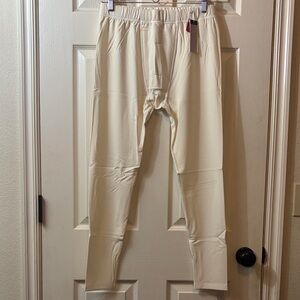 Men's Cream Pants merino wool, Tencel, spandex